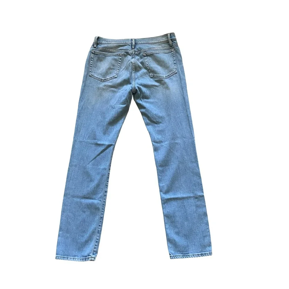 FRAME L'Homme Slim Finn Light Wash Blue Slim Fit Jeans Size 33 Lightweight Men's